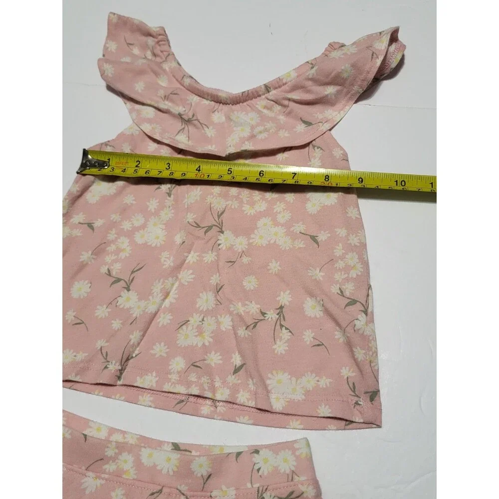 (#9) The Childer's Place Girl Pink Top & Skirt Outfit Toddler 18-24 M
